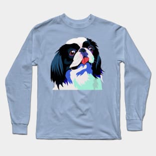 Japanese Chin Pop Art - Dog Lover Gifts Long Sleeve T-Shirt